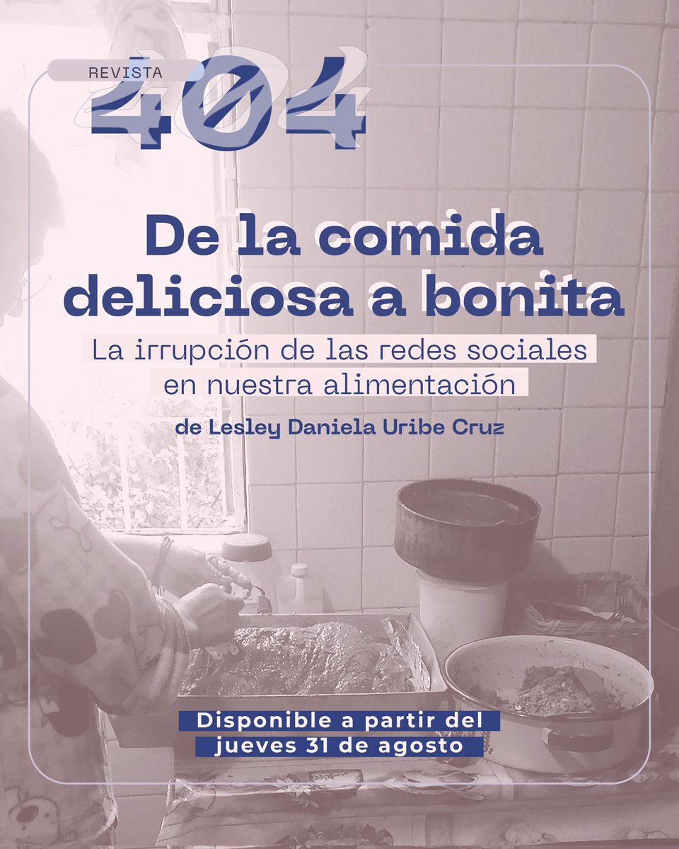 #Revista404 | ¿Cómo ha influido el uso excesivo de redes sociales en nuestra alimentación? En este texto, <a href="/DanielaUribe18/">Lesley Uribe</a> cuestiona el valor de la comida "bonita" y revalora los procesos sustentables, sanos y dignos de la alimentación. 

Lee aquí: centroculturadigital.mx/revista/de-la-…