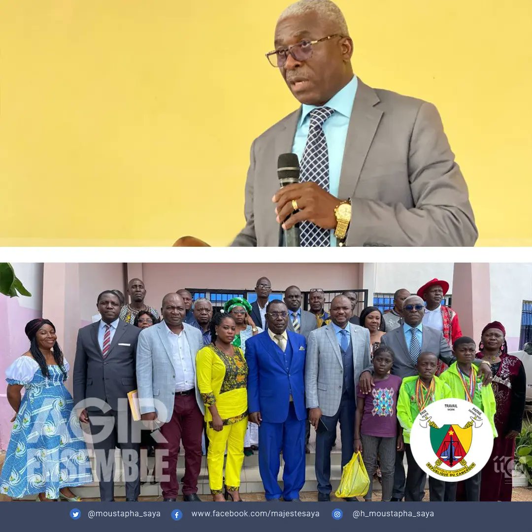 moustapha_saya's tweet image. Conférence sectorielle Départementale préparatoire à la rentrée scolaire 2023/2024 le #MbametKim.
#Participation de #Netcom, remises des cartons de craie et dons aux trois athlètes Kimois médaillés d’or des jeux FENASCO B. #Cameroun