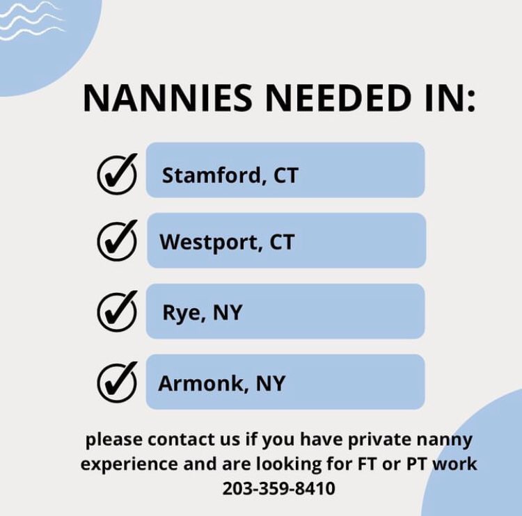 weecarenanny's tweet photo. We are always looking for qualified candidates! Please give us a call if you would like to know more 😊

#jobsearch #nanny #nannyjobs #ctjobs #nyjobs #agency #nannylife https://t.co/k6l7avcIva