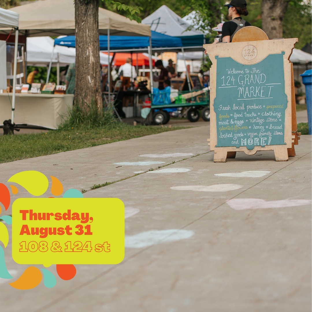 We're back at it again for another market day! 🥬🍓Come say hi from 4PM to 8PM to get your weekend started off in the best way possible!. 🌼🌻

#124grandmarket #shopyeg #yeglocal #supportlocalyeg #yeg #exploreedmonton #madeinyeg #shopsmallyeg #edmontonfood