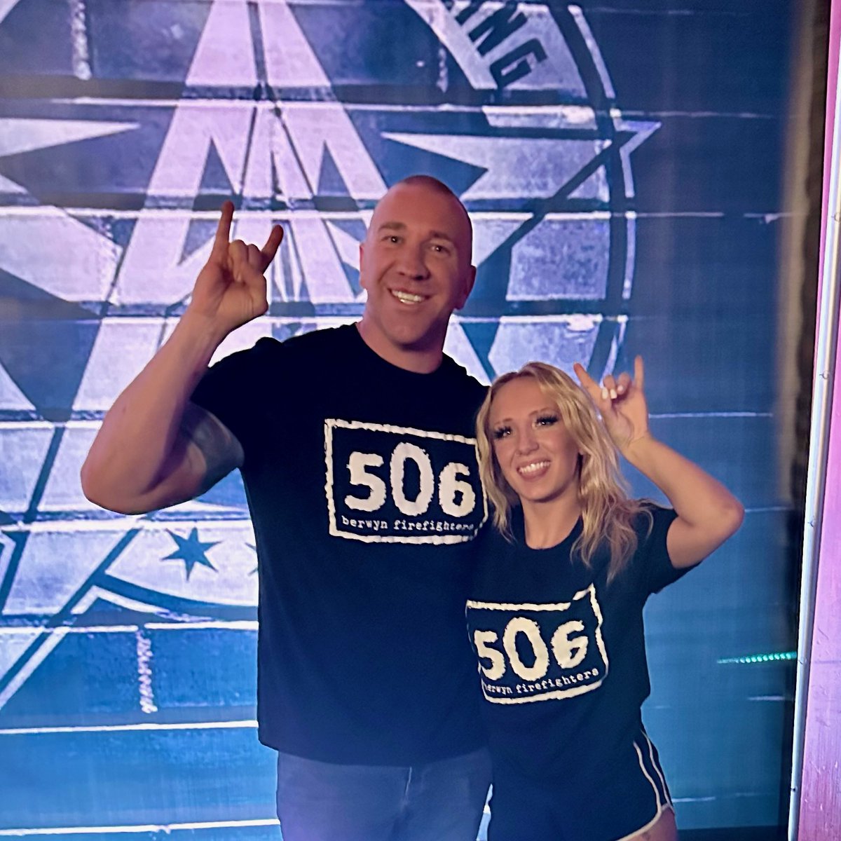 To all of our favorite @AAWPro wrestlers that have worn our 506 swag, we wanted to wish you all good luck at “ART OF WAR” in Berwyn tonight! While we will not be attending tonight, the 506 will be attending the Jim Lynam Tournament in October. #Local506Cares 👍♥️👨‍🚒 #AAW 👊