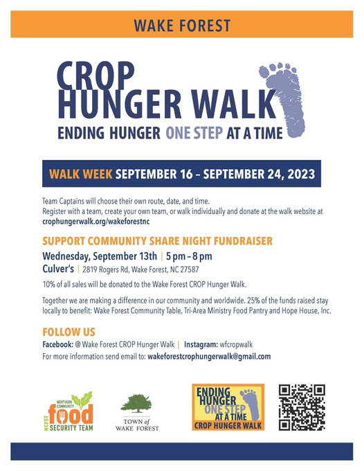 Wake Forest CROP Hunger Walk (@wfcropwalk) on Twitter photo 
