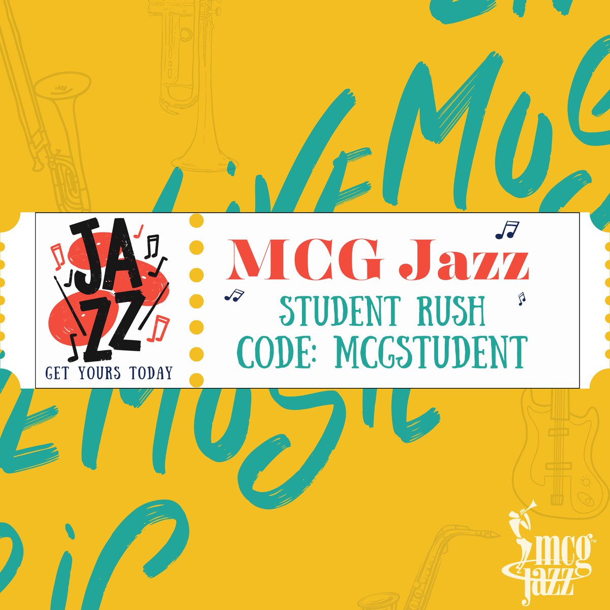 MCGJazz's tweet photo. ✏️Score the best back to school deals at MCG Jazz! 📖
50% off 2023-2024 season single tickets for students with code MCGSTUDENT.
#backtoschool #studentrush #mcgjazz
https://t.co/bGBwDJCf0m https://t.co/qWS2epYa3j