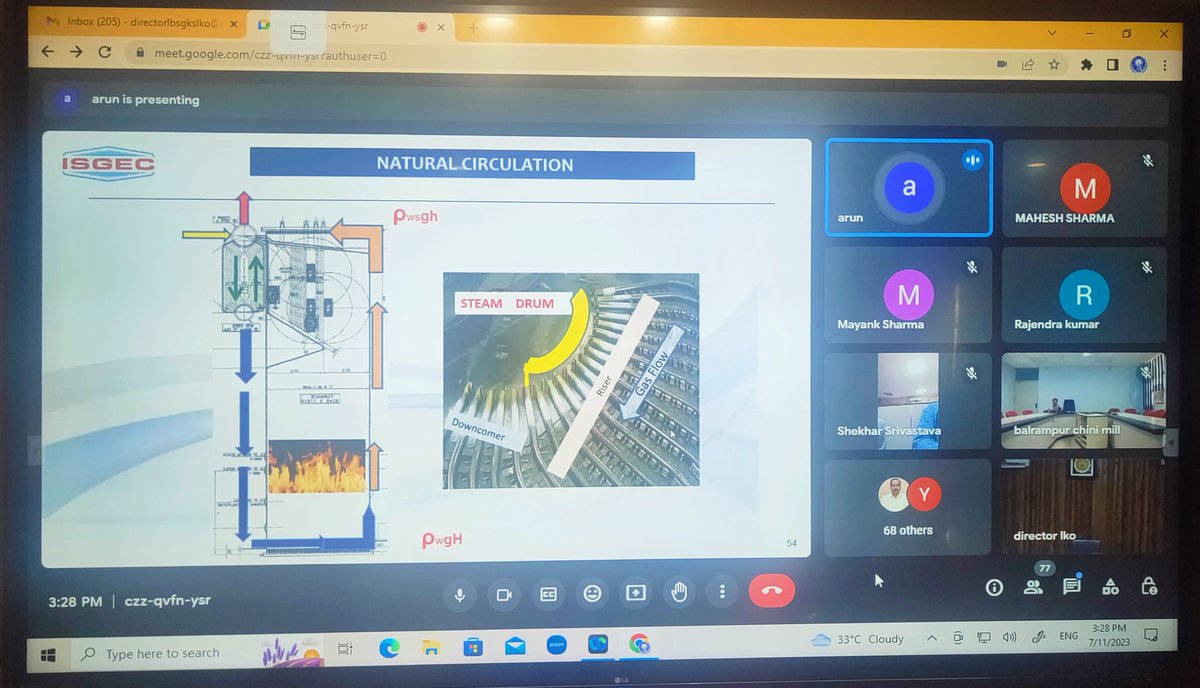 Glimpses of the #Training session organised by #Ganna #Kisan #Sansthan Lucknow for the #Sugar mill officials on the topic of #Boiler #Management through #ISGEC Noida.
