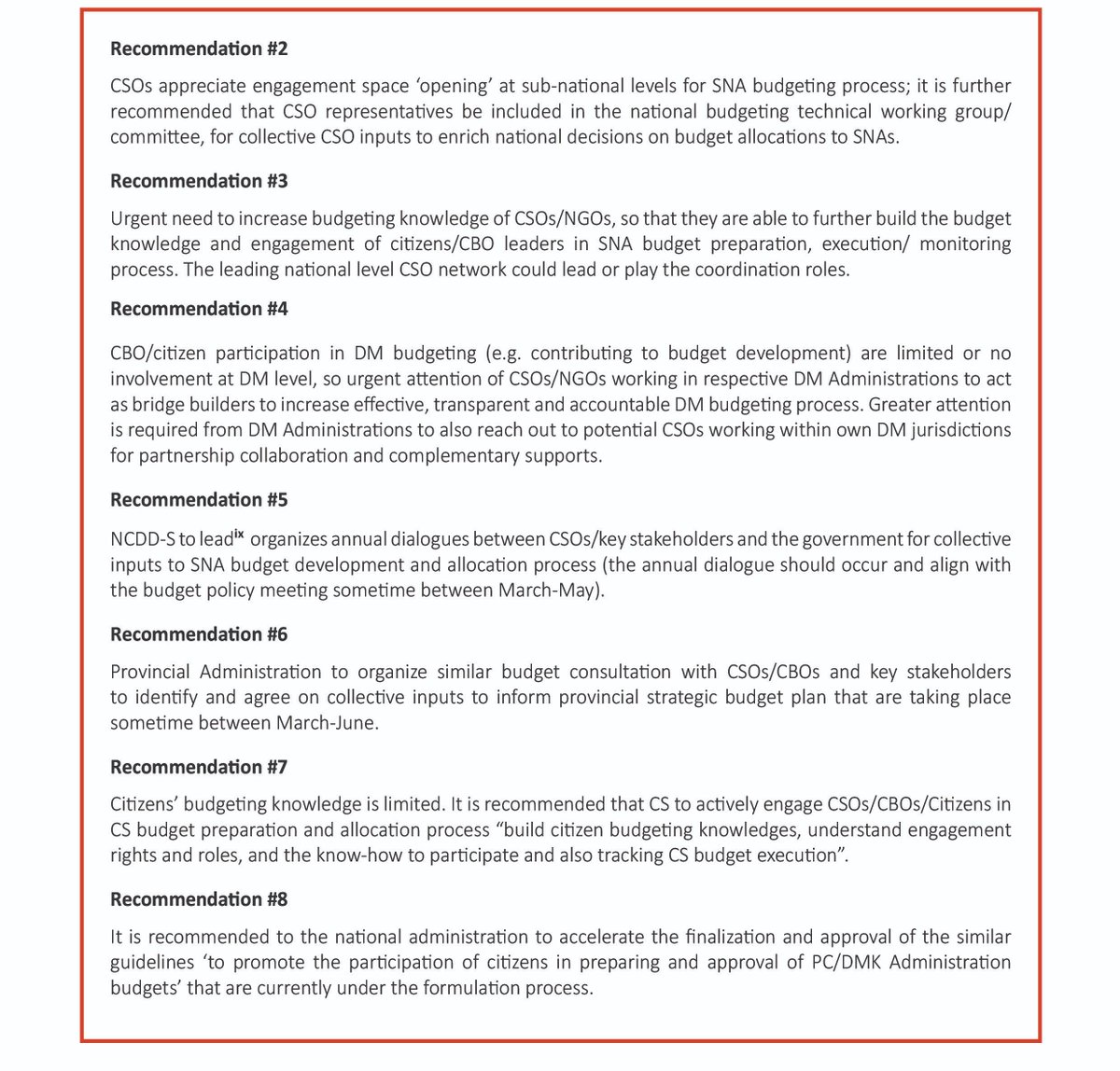 cpddCambodia's tweet photo. CSOs raise 11 recommendations for #Cambodia gov't on National Budget Allocation and Civic Engagement for Sub-national Administrations (#SNA) 🌐https://t.co/2lxdYn4MMU https://t.co/cXzCBChb2U