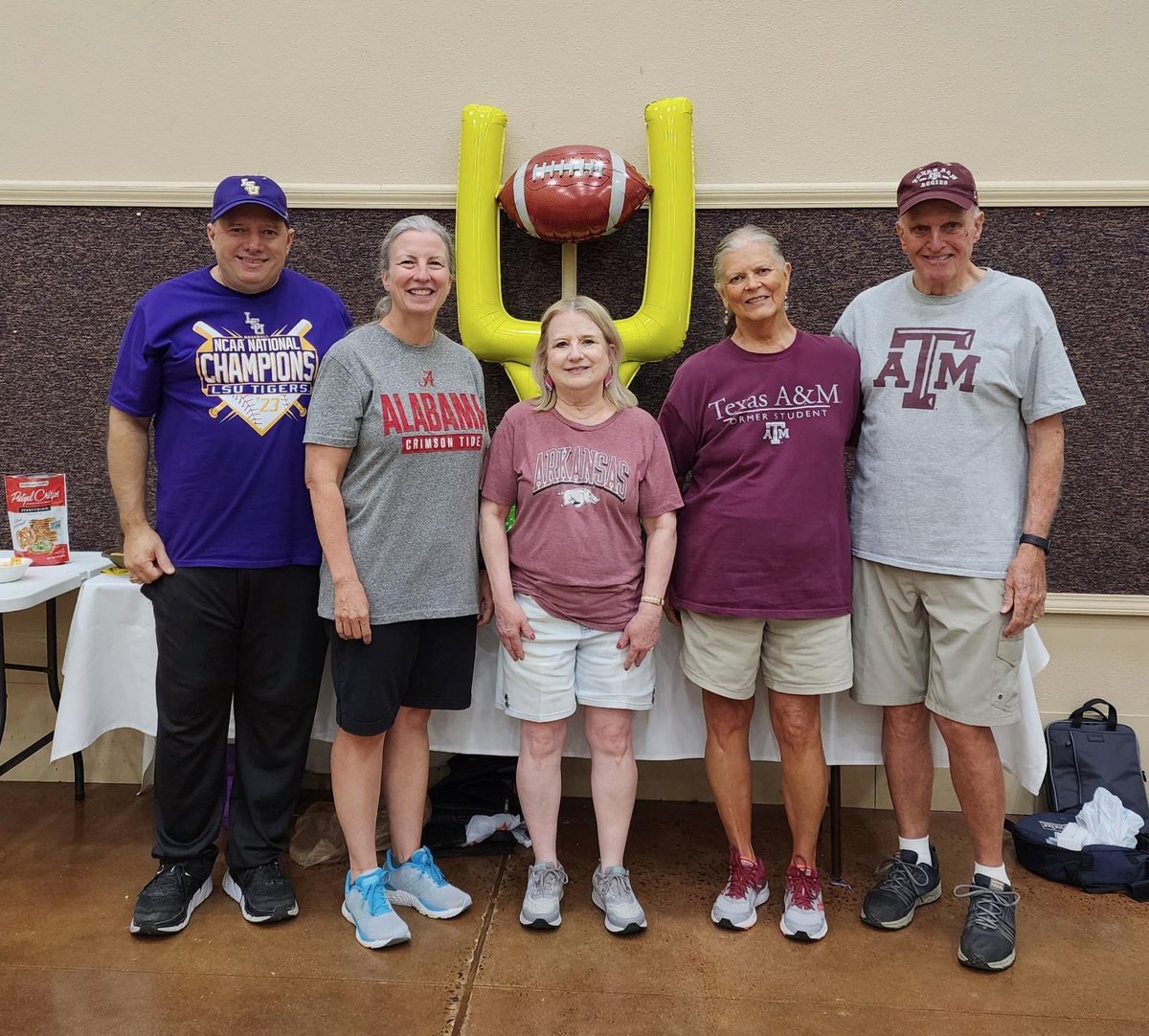 Grace Fitness held its first annual Tailgate Party to kick off the college football season. As you can see, UCA and the SEC West were well represented! #GetFit #GetFitArkansas #GetFitConway #Tailgating #CollegeFootball