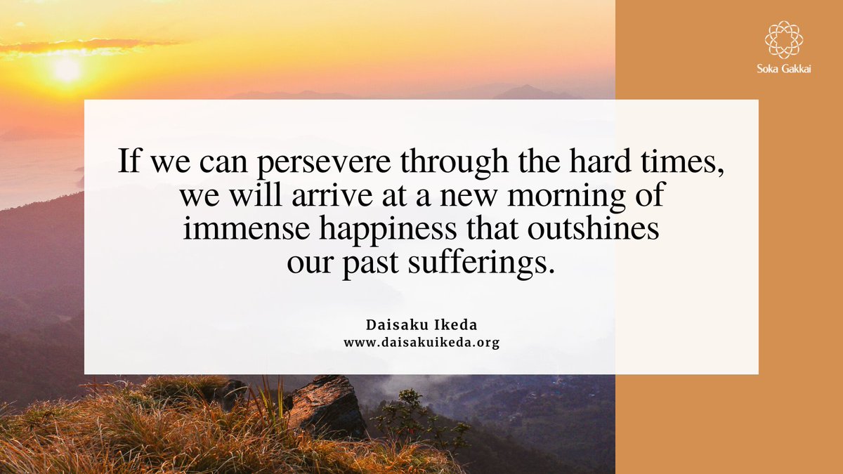 daisakuikeda_of's tweet photo. “In life, there are fierce storms and dark nights. If we can persevere through the hard times, we will arrive at a new morning of immense happiness that outshines our past sufferings, no matter how deep those may have been.” https://t.co/KrENWUPgkH
