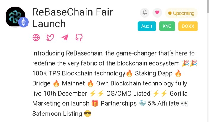 ReBaseChain Network tweet media