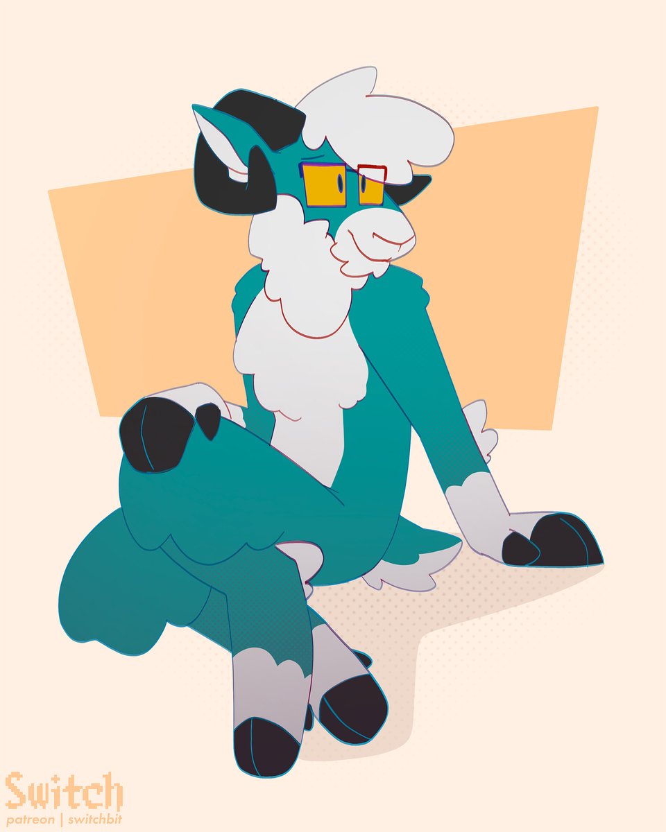 Switchbit's tweet photo. my very last minute contribution to #RAMMONTH, a switchsheep! https://t.co/Uhjo9xejwl