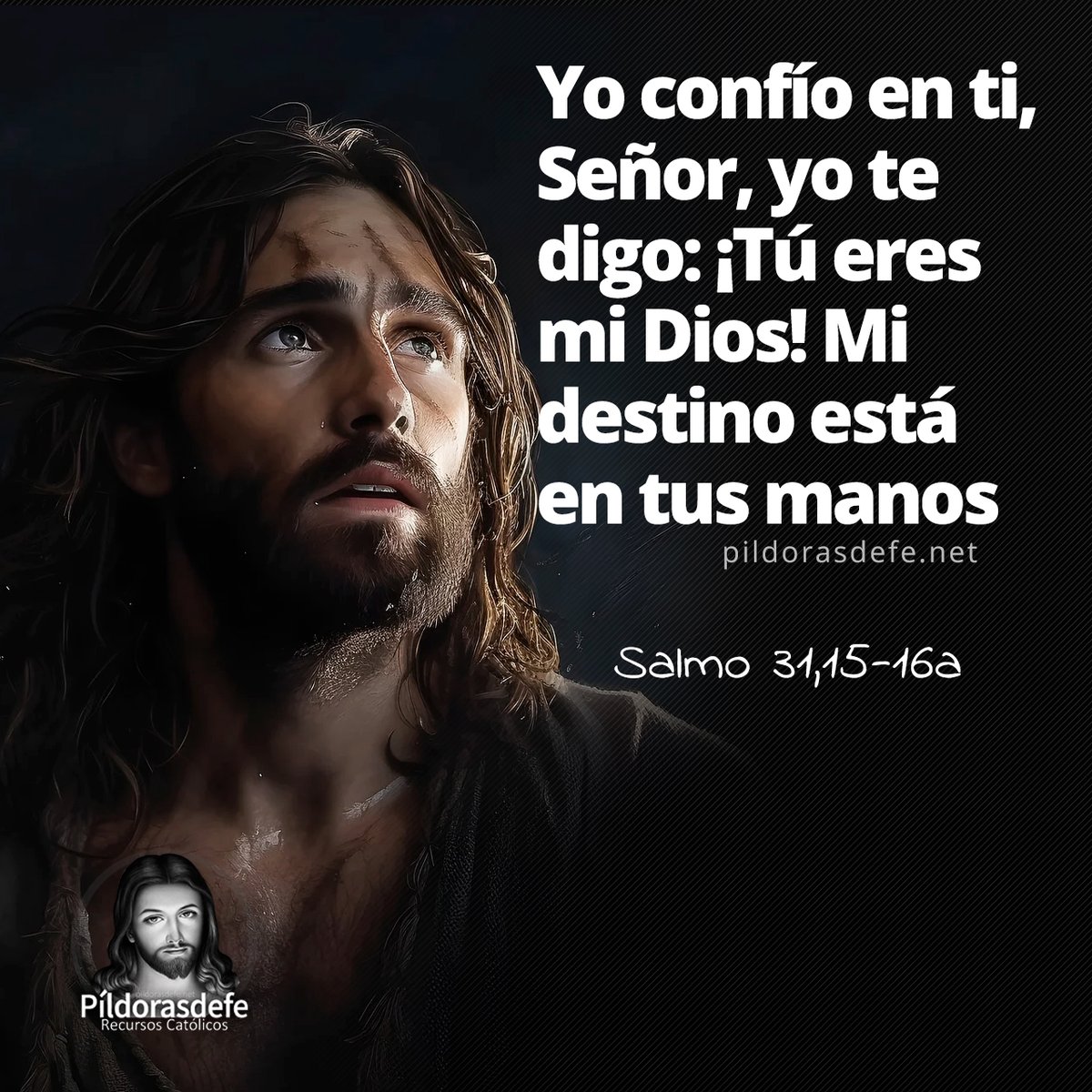Pildorasdefe's tweet image. Nuestro destino, Señor, está en tus manos preciosas. Cuídanos, protégenos, guíanos con la luz de tu Santo Espíritu.