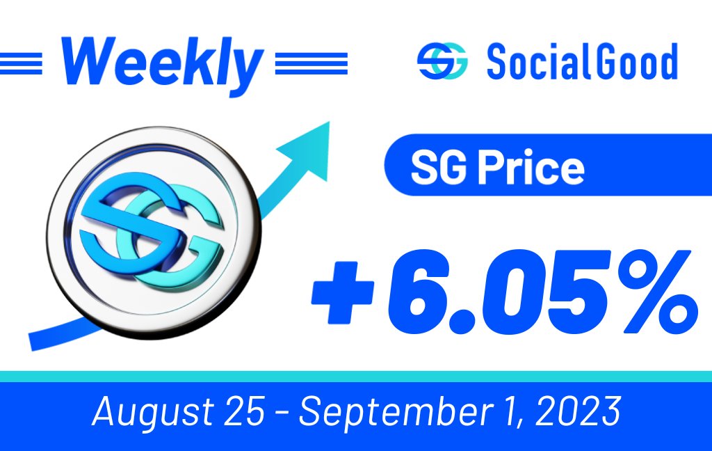 🙌 Win $100 $USDT 🙌
1️⃣Follow us &amp; 2️⃣Retweet this
and you could be the next to win $100 in USDT!
We'll tag the lucky 124th #Giveaway winner on Sept. 4.

Download the app and get $200 worth of rising #crypto asset SocialGood $SG now:
🔗socialgood.inc/app-dl/

HOW TO GET EXTRA