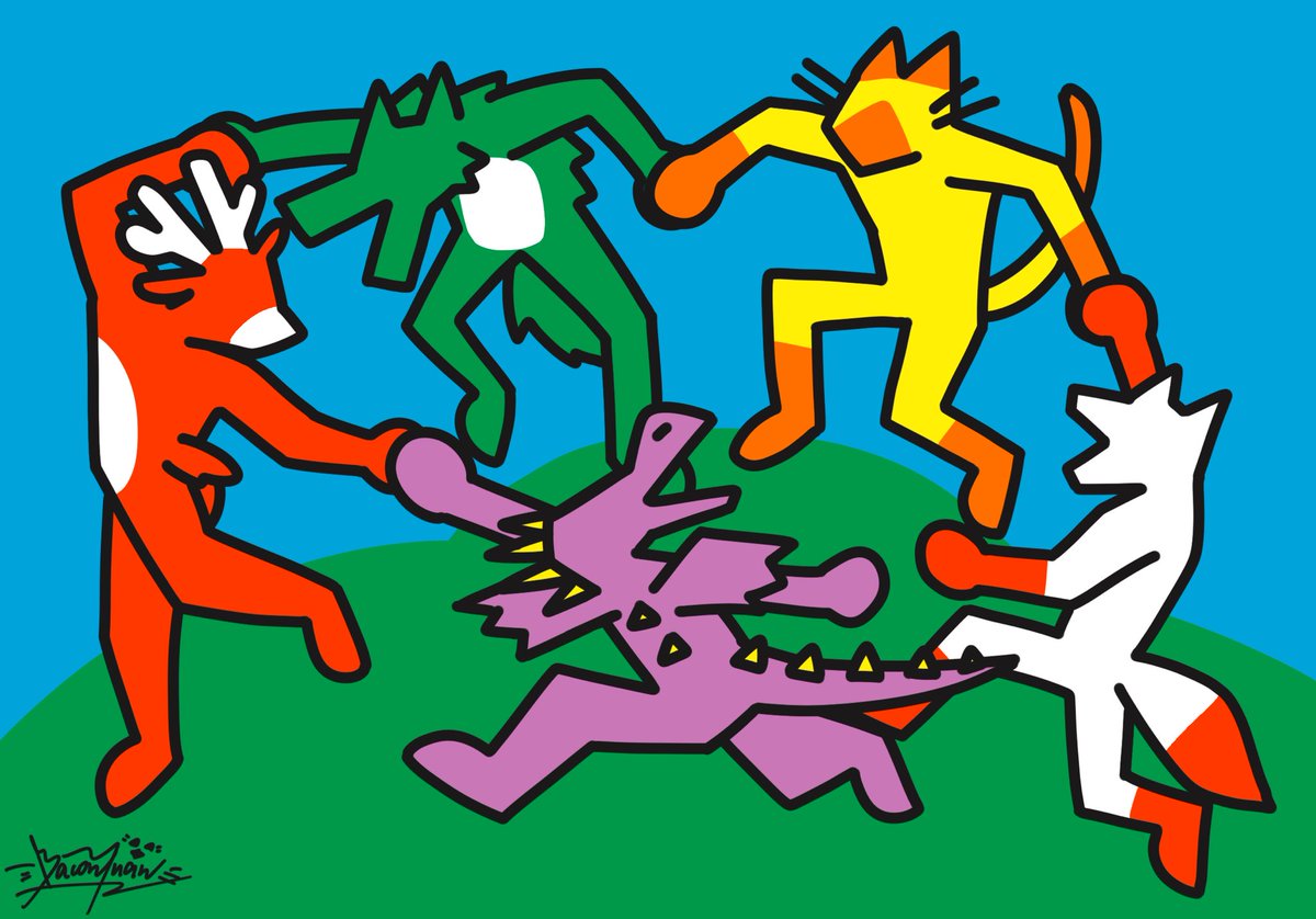 baconyuan_art's tweet photo. La Danse(furry ver.) https://t.co/MVVnawr7Pc
