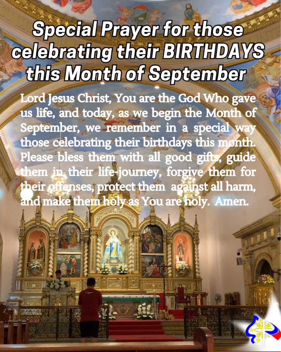 BIRTHDAY BLESSINGS! ❤️ #HelloSeptember 

+In the Name of the Father, and of the Son, and of the Holy Spirit, Amen. 

#BerMonths #September #SeptemBirthday