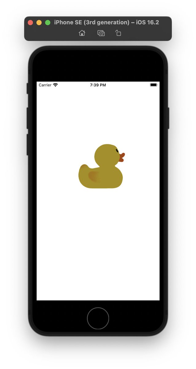 Finally solved a years-long problem with <a href="/reactnative/">React Native</a>  missing critical low-level and networking APIs for graphics. I've implemented all of them and fixed misc resolver issues. Below renders the Khronos duck glTF sample with textures on iOS emulator.

github.com/pmndrs/react-t…