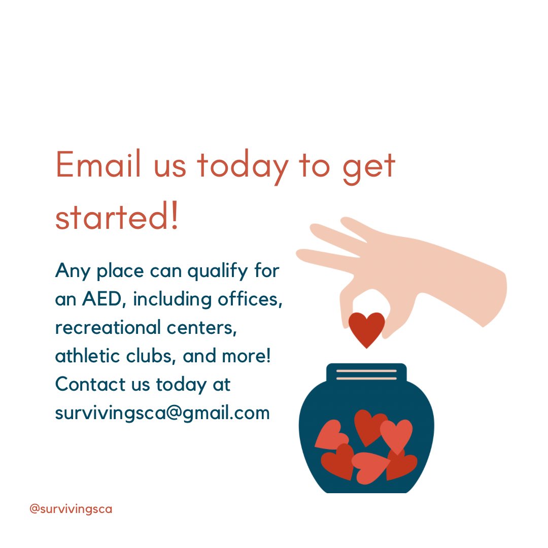 JulietaValdes8's tweet photo. Want a free AED? Contact us today for these FREE lifesaving devices! Any place can qualify! Help us protect our community against cardiac arrest 🫀#sca #heart #aed #free #cpr #cardiacarrest #heartdisease #athlete #cardiac https://t.co/LRVebIaFUJ
