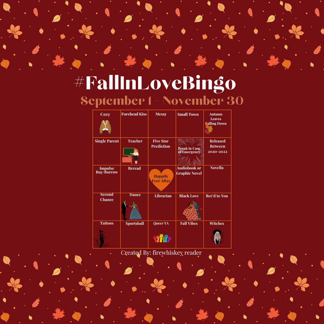 GraciouslyJen's tweet photo. Hi everyone! Twitter feels frequently deserted so I wasn't sure about bringing #FallInLoveBingo back or not, but I mean, why not have a little joy? Unfortunately, Dani and Aarya weren't able to join this time around, but here is the board! https://t.co/kdrFkYpHG7