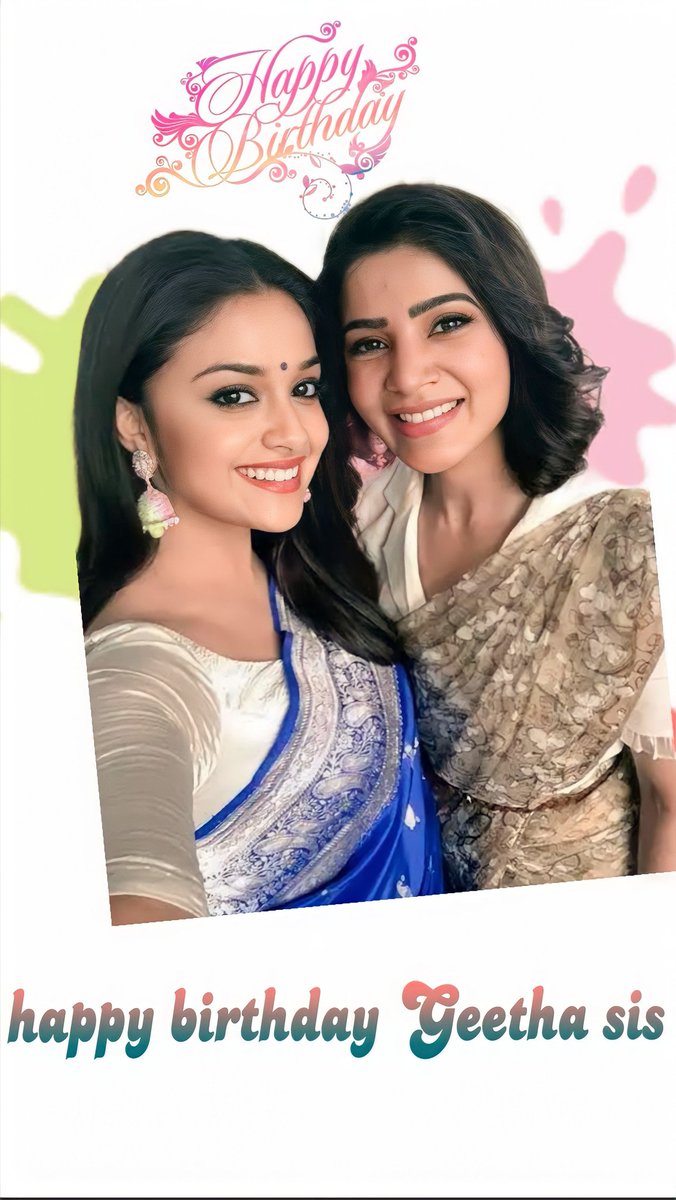 Abhimahikeerthi's tweet photo. Wishing you a very happy birthday to you ma sis @urstruly_geetha wishing you the best one and have a great one 😍❤️♥️🥰💥💥💥
Enjoy your day!! #HBDGeetha 🎉💖🎂❤️ rock it https://t.co/1LbSt3r7PJ