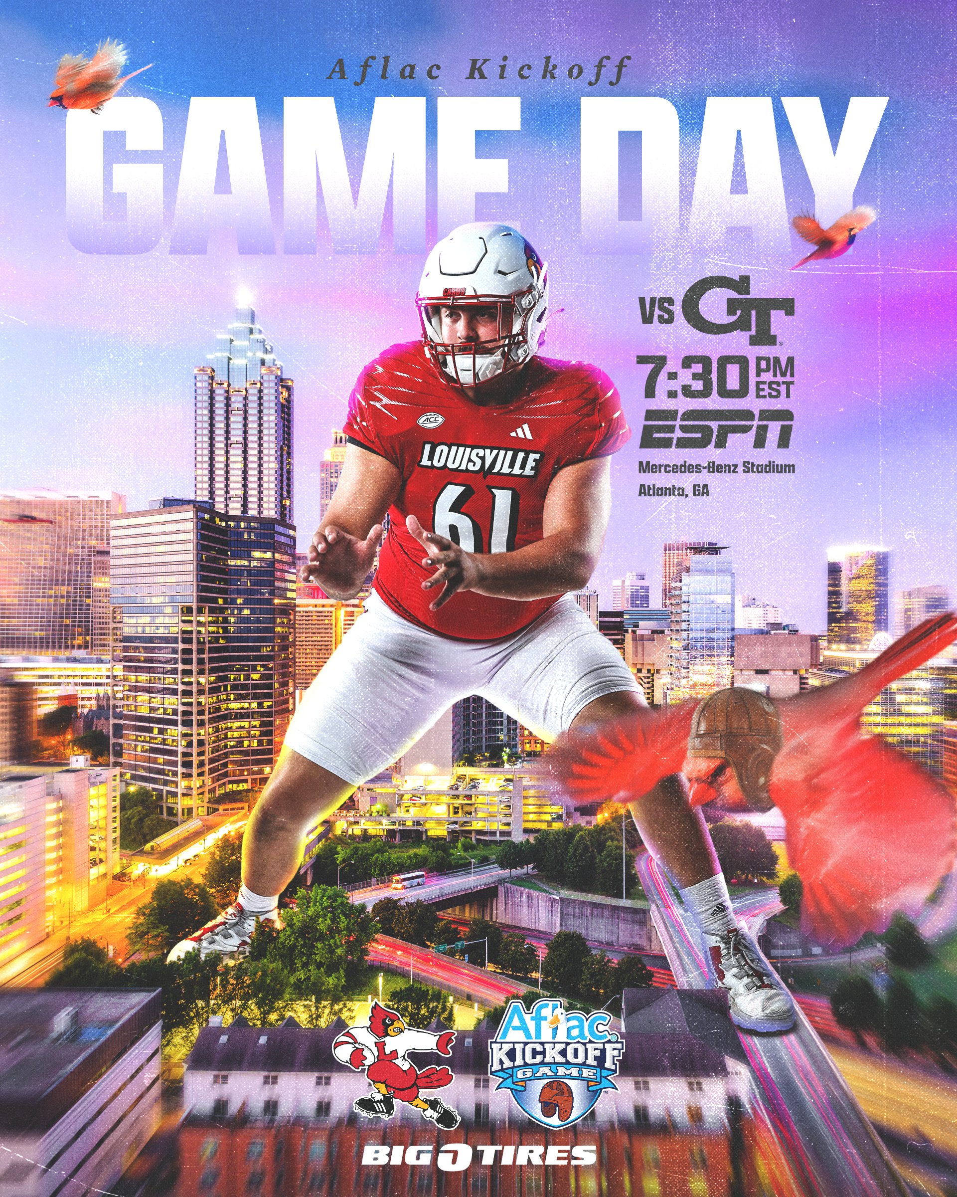 Louisville Football on X: GAME DAY! 🕢 7:30pm 📺 ESPN 💻 https