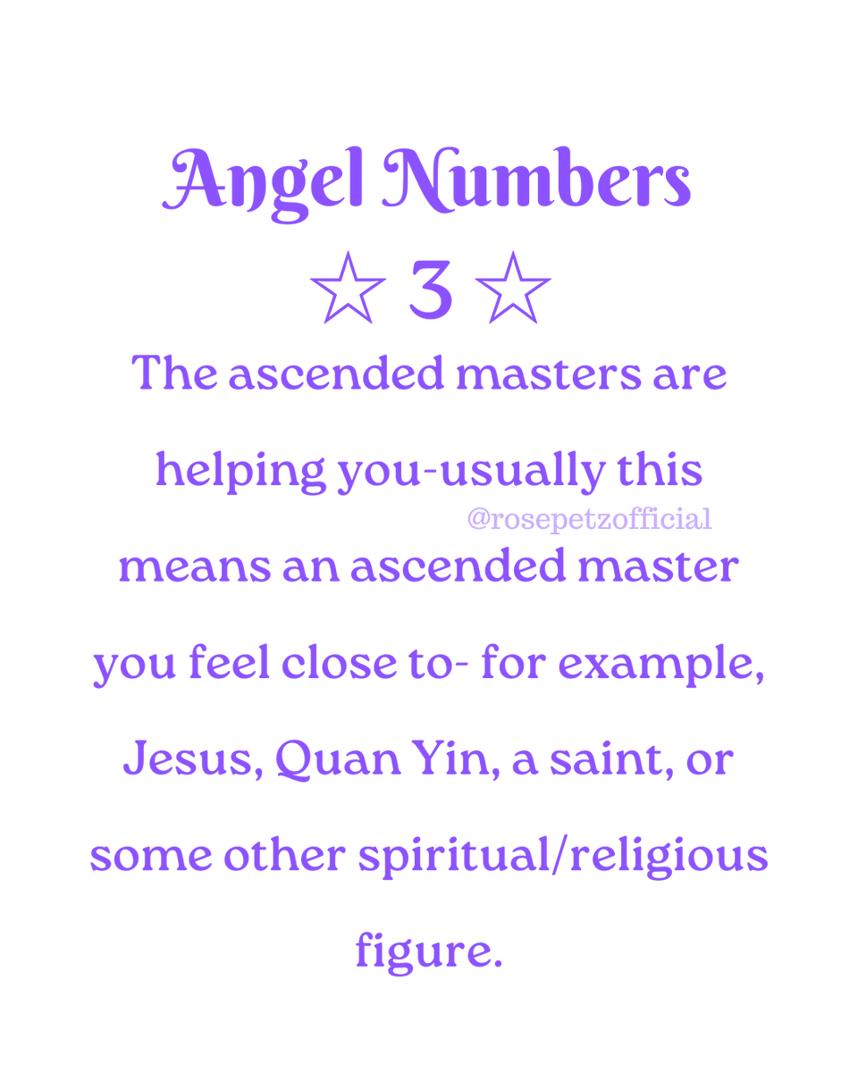 rose_petz's tweet photo. Angels speak using repetitive numbers.
Understanding what they mean helps to decipher the angel messages.
Angel Number 3
Save this to reference later.
#angelnumbers #highvibingwellness #angelfit #assertivelifecoach #angelguidance #roseswellnessacademy #teamangelfit https://t.co/7QvC3UPS4d