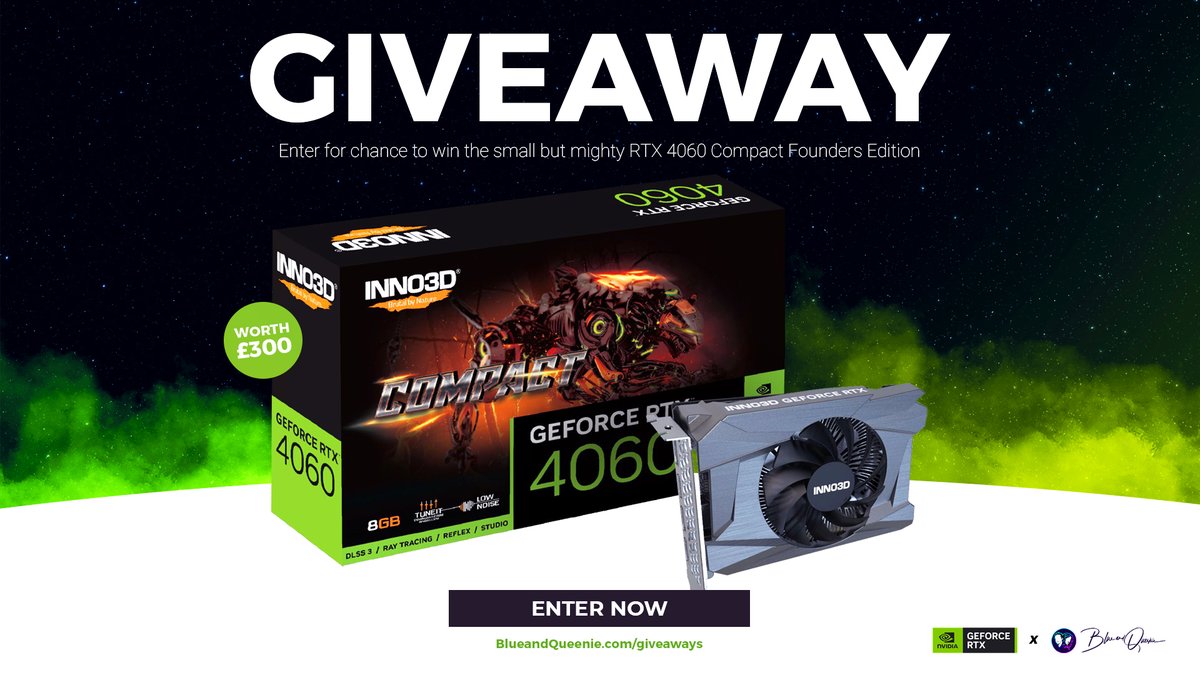 QueenieandBlue's tweet photo. 💪 NVIDIA RTX 4060 SERIES #GIVEAWAYS 💪

Enter for a chance to win @NVIDIAGeForce's small but mighty INNO3D GeForce RTX 4060 Compact graphics card. Perfect for any PC case! #ad

🔹Follow @BlueandQueenie
🔹Follow @QueenieandBlue
🔸Retweet
🔸Tag a Friend
➡️ https://t.co/DZiGqQK6au https://t.co/FlCIQPIyYX