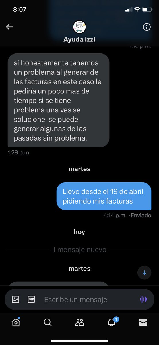 shilakilitha's tweet photo. La respuesta de @izzi_mx a las facturas de abril y mayo que no me han querido entregar. @ayudaizzi cuantos meses mas necesitan para facturar.
Ayuda @SATMX https://t.co/u38q3ilQT5