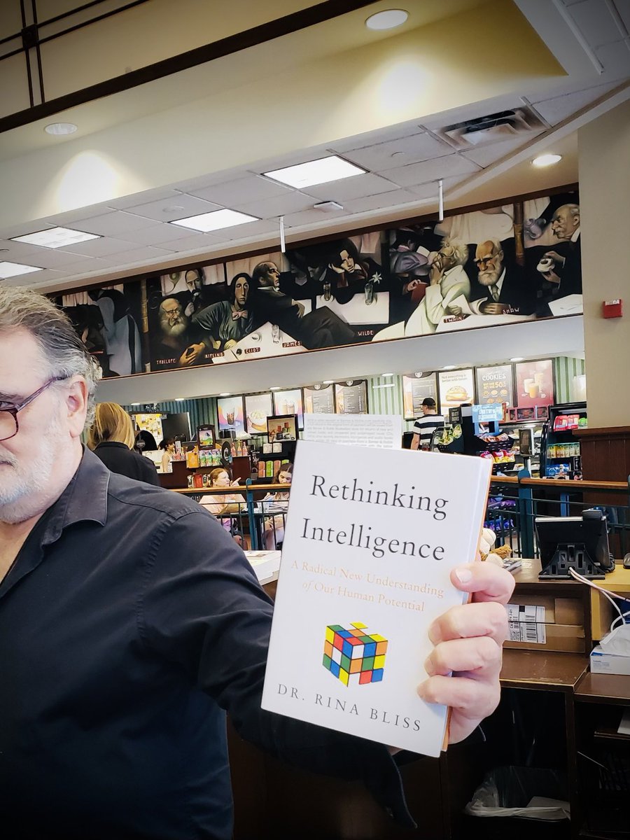 DrRinaBliss's tweet photo. Big thanks to my Uncle Jeff for getting this shot of Rethinking Intelligence in the wild at a Barnes and Noble in LA! I still love seeing your shots of the book at your favorite bookstores, so be sure to tag me when you share! 😉📚 #rethinkingintelligence #bookstorelove https://t.co/WRURZ34RWo