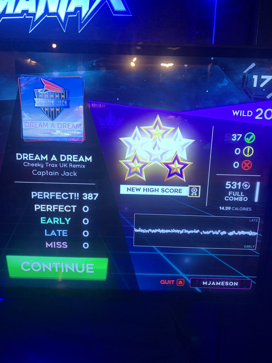 Mlayjameson's tweet photo. Since Good Feeling was my kryptonite at #bite6, I figured I’d snipe a clean run 😉🔥 

AP ⭐️⭐️⭐️⭐️⭐️⭐️ 
POP 💨  

#smx #stepmaniax https://t.co/YBHDrIUbWg