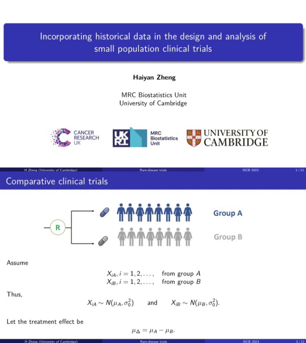 haiyan_zheng's tweet photo. August ends with a brief trip in Milano for the #iscb44 annual meeting. Glad to have talked about sample size determination in rare-disease trials based on some joint work with @thomas_jaki @JMSWason https://t.co/erXNx4TNV9