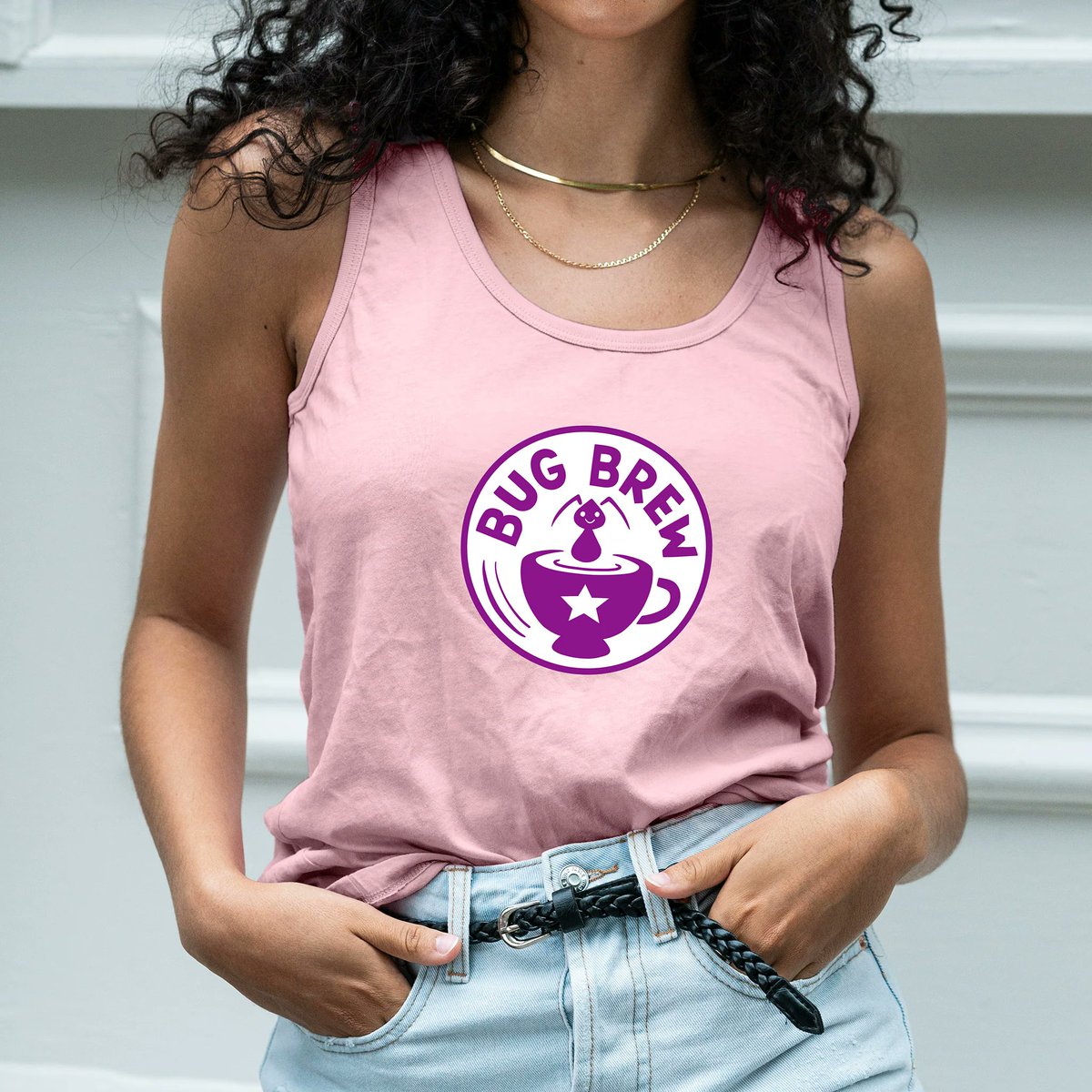 just delivered!! 🚚📦 @discosolaris Bug Brew Women's Tank (macaroon) 🪐 ps - 15% OFF Disco Solaris products through tonight, 11:59pm pdt 👀 shorturl.at/bqIXY
