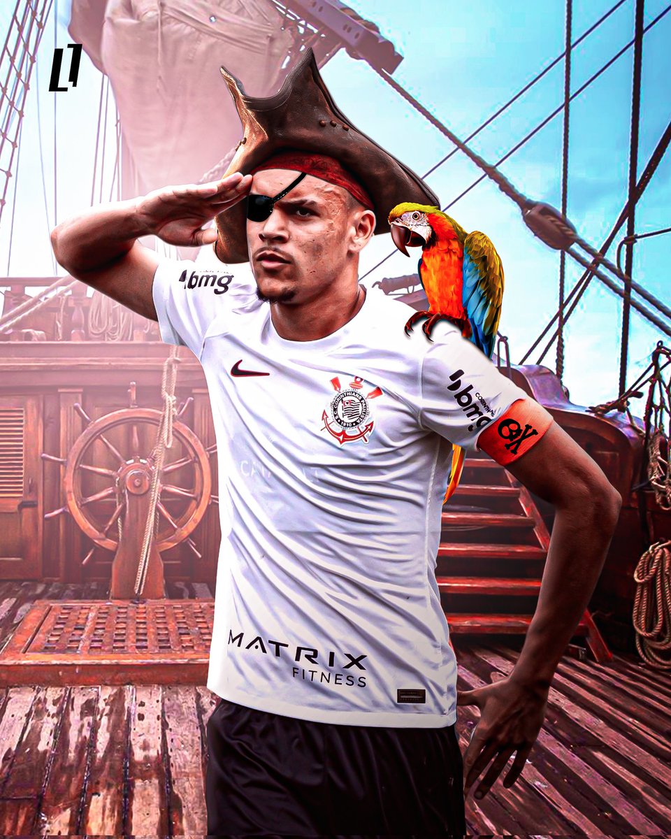 Arte para o capitão Tchoca Sparrow ☠️🦅🖤🤍 
<a href="/joaopedrotchoca/">JP</a>

#joaopedro #tchoca #joaopedrotchoca #timao #corinthiansnabase #corinthians #design #designer #designesportivo #art #artevisual  #artedigital #publi #marketing #futebol #feed #fy #fypage  #fyp #fypシ #explorar #like