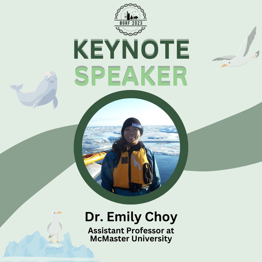 bgrf_uwo's tweet photo. BGRF is happy to announce this year’s keynote speaker, Dr. Emily Choy, an assistant professor at McMaster University. We are very excited to have Dr. Choy present for us in October 2023! 🎉  #bgrf2023 https://t.co/WawSJWjyxQ