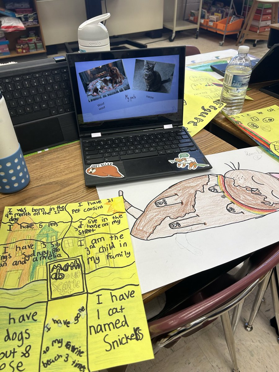 mcinnis_robin's tweet photo. Great creativity and communication displayed as students enjoyed our Gallery Walk featuring a few of our beginning-of-the-year projects! #EveryLeopardEveryday @LowesIslandElem https://t.co/WG1z5OD5z9