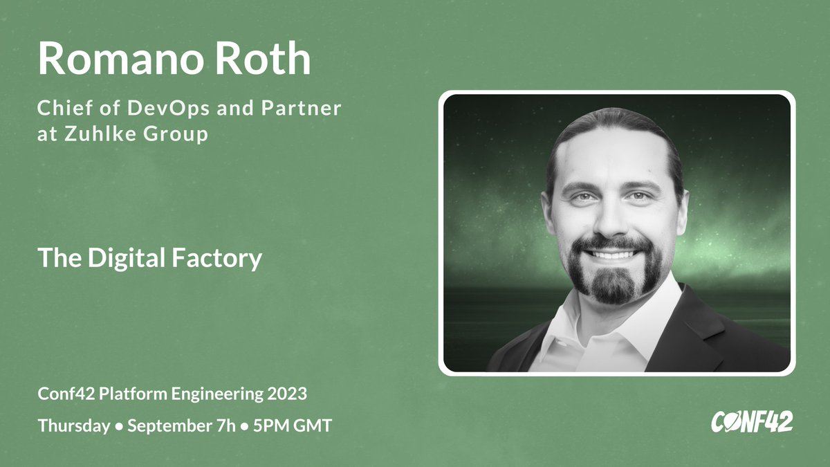 conf42com's tweet photo. ๐#Conf42 #Platform #Engineering 2023!
๐https://t.co/fWcIq7eDqp
๐๏ธDiscover the cutting-edge world of digital transformation and its impact on modern tech, guided by @RomanoRoth's expertise.
#Conf42PlatformEng #DigitalTransformation #Innovation #TechTalks #ProfessionalGrowth https://t.co/OrNUWZeVMM