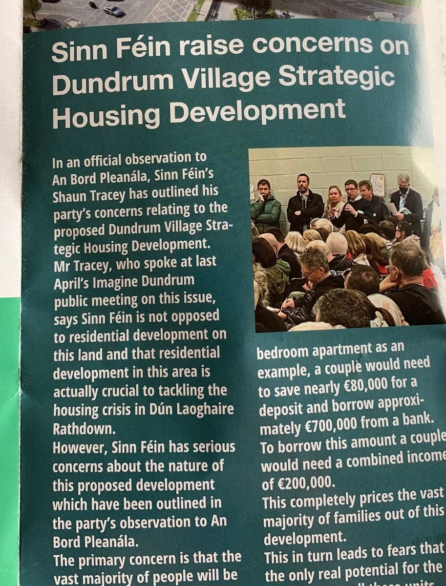 Talking out of both sides of your mouth is an essential political skill. 1. Claim zero homes have been built 2. Express concern about homes about to be built because there might be some votes in it.