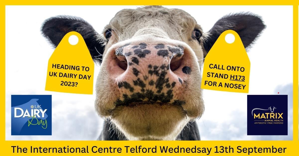If you are heading to the <a href="/UKDairyDay/">UKDairyDay</a>  make sure you call onto stand H173 for a chat. 
Got some great new innovative products to help your farm reach its antibiotic reduction targets. 

#mastitis 
#scc
#energy
#metabolicboost
#fertility
#calfscour
#calfpneumonia
#calfrearing