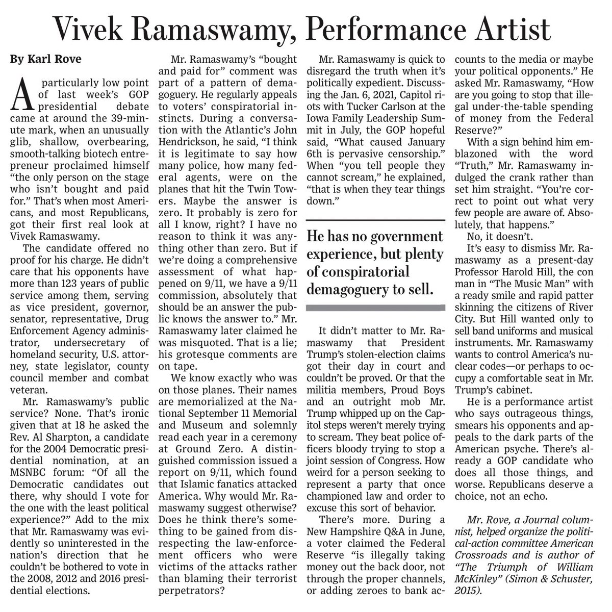 5 uncomfortable words i never thought i’d ever utter

I
AGREE
WITH
KARL
ROVE