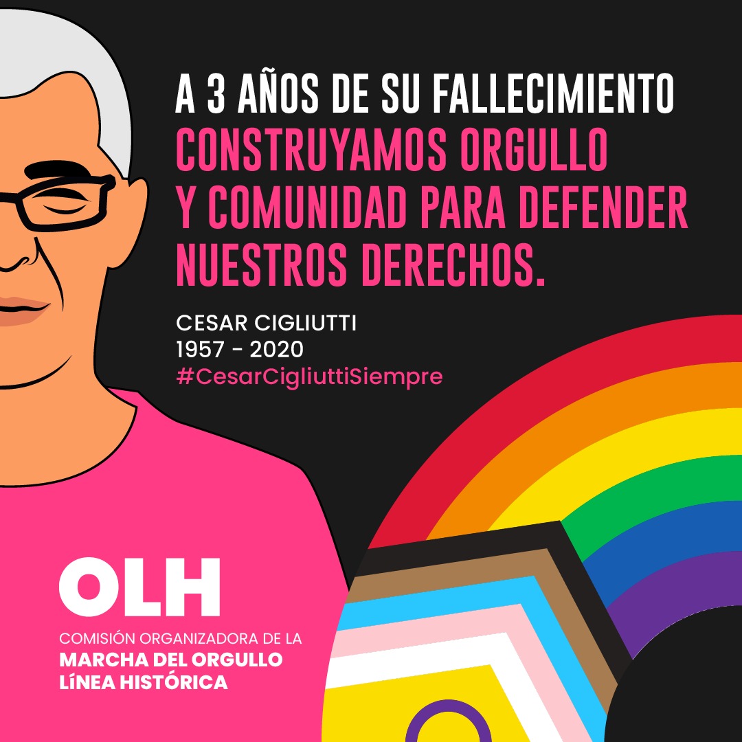 SIGLA_ARGENTINA's tweet photo. 🏳️‍🌈A 3 años de su partida, honramos el legado del querido César Cigliutti. https://t.co/1u0R2bJeig