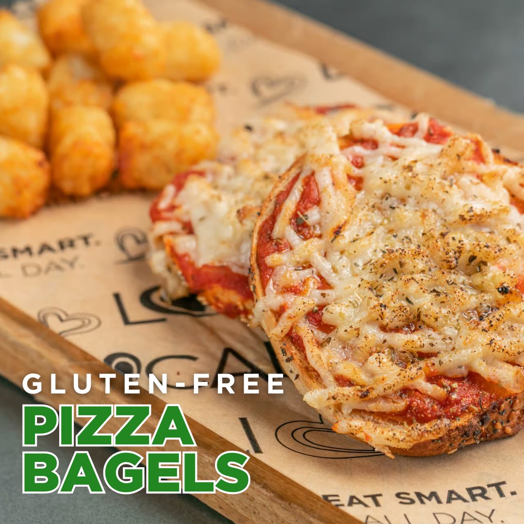 localiyours's tweet photo. Who said gluten-free can't be delish? Our Pizza Bagels are proof that tastiness comes in all forms. 😋
 https://t.co/tBUYH78Tsu https://t.co/TyEFYKUKp4