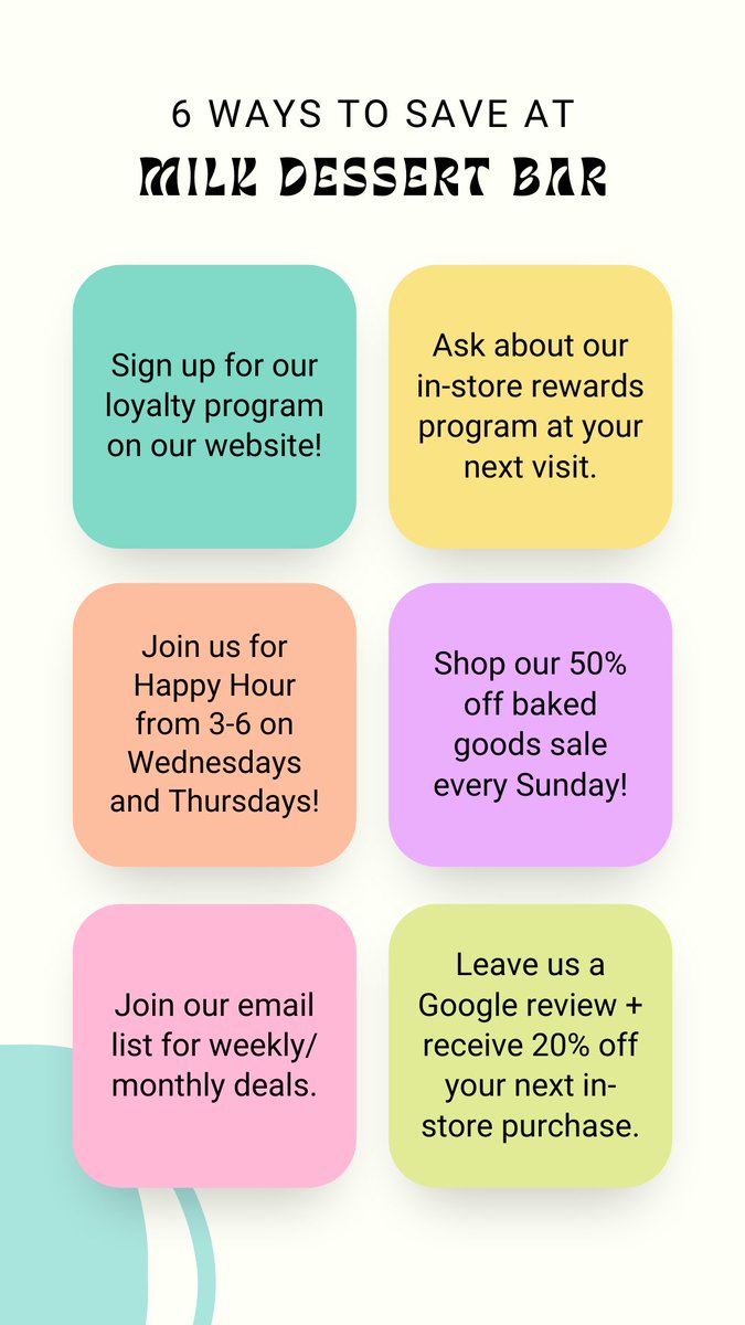 6 ways to save at MDB 365 days of the year