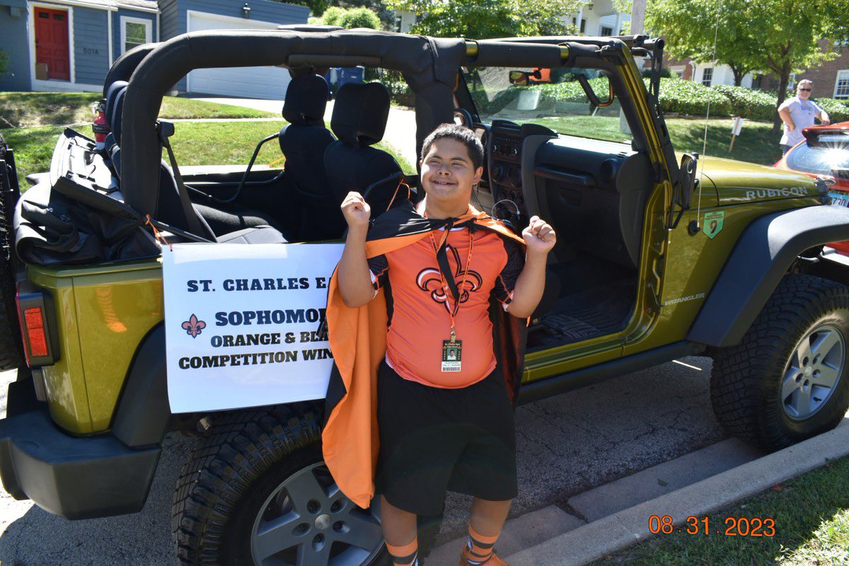 STCEISOTeam's tweet photo. Saints ISO member Julian is this year’s Sophomore Orange &amp; Black competition WINNER! https://t.co/9UcJJHCf4P