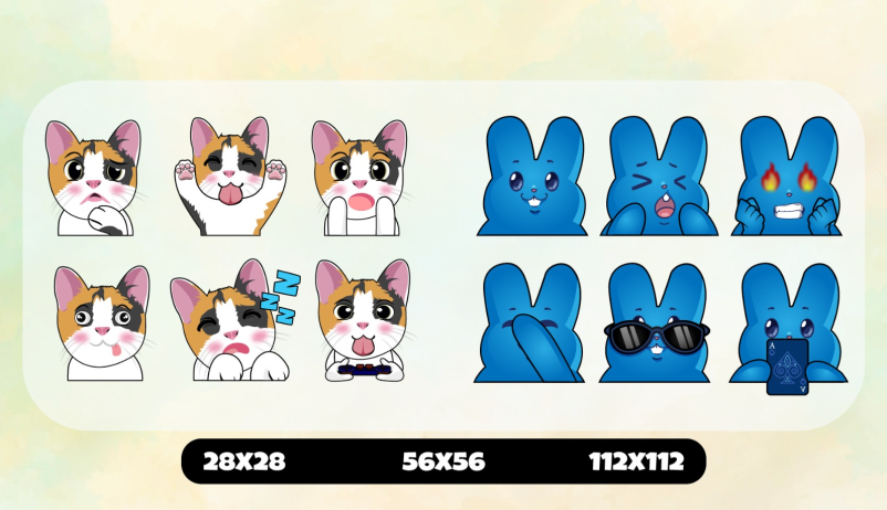 Eva Addison (@eva_addison1) on Twitter photo Hold onto your seats, folks! 🎉I'm thrilled to announce the release of an exclusive set of emotes, specially crafted for One of the creative streamers I worked with! Tune in at gambit_lv on Twitch for the creative vibes!
#Emotes
<a href="/ArtistRTweeters/">Artist RTs</a>
<a href="/MADAlphaDesigns/">MAD Alpha Designers</a> Hold onto your seats, folks! 🎉I'm thrilled to announce the release of an exclusive set of emotes, specially crafted for One of the creative streamers I worked with! Tune in at gambit_lv on Twitch for the creative vibes!
#Emotes
<a href="/ArtistRTweeters/">Artist RTs</a>
<a href="/MADAlphaDesigns/">MAD Alpha Designers</a>