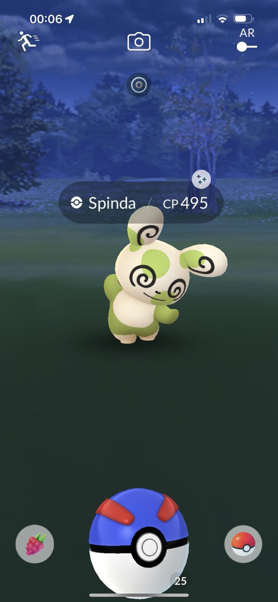 Got me a shiny spinda tonight