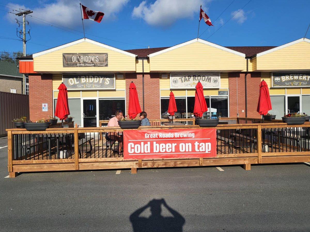 When you have a nice night, enjoy some patio beers.

Did you notice a banner?
We need more colour out front.

Enjoy patio beer weather when you can.