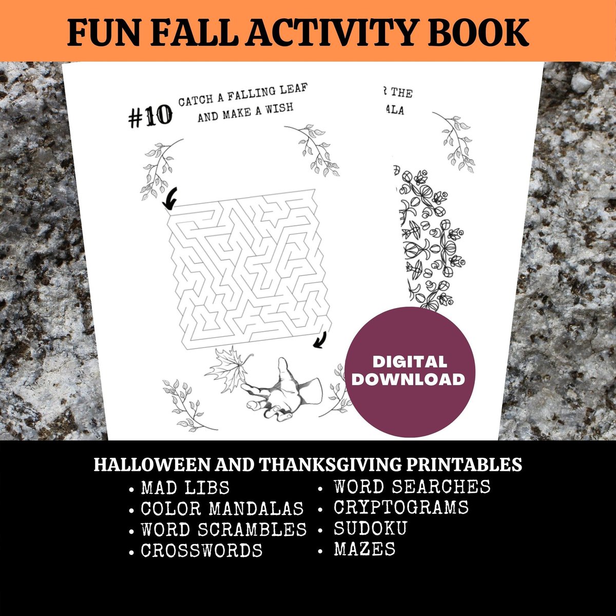 AtlanticFossils's tweet photo. https://t.co/HngWZv22LA

Only 61 days until #Halloween 🎃 

#etsy #gift #shop #download #book #author #activity #fun #cute #maze #puzzle #sale #sellingcontent https://t.co/cs0K2rY42A