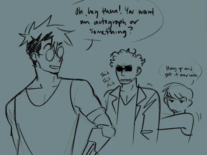 also extra with wolfwood. he goes to all his shows. he's a little loser💔 