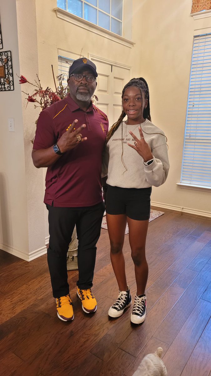 Thank you <a href="/dion_coach/">COACH DION MILLER</a> for coming out for a home visit! I enjoyed learning about <a href="/SunDevilTFXC/">Sun Devil Track and Field/XC</a>