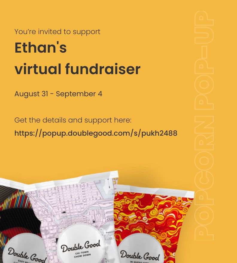 Fitzy18's tweet photo. Hi! I’m doing a virtual fundraiser selling Double Good ultra-premium popcorn for 4 days from Thursday, Aug 31 - Monday, Sep 4. Get all the details and support here: https://t.co/ul0QgYY0oC https://t.co/jo05b7DCK7