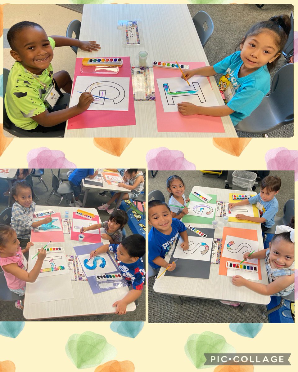 MrsMayberryPreK's tweet photo. Chicka Chicka Boom Boom has become a class favorite!🌴 We had fun painting the 1st letter in our name and now our classroom has beautiful student artwork to enjoy by the book nook. 🎨👩‍🎨 #MyLittleArtisits #ThompsonIsExcellence @CFBISDPrek @SandyMeyerCFB https://t.co/ooQDE3rh8w
