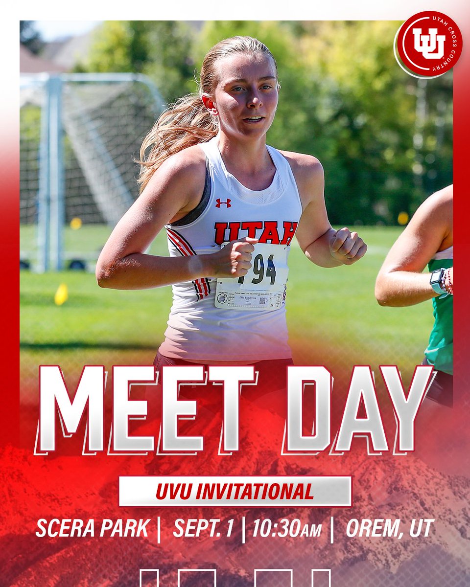 𝙄𝙏'𝙎 𝙊𝙁𝙁𝙄𝘾𝙄𝘼𝙇𝙇𝙔 𝙈𝙀𝙀𝙏 𝘿𝘼𝙔‼️ 🎽 UVU Invitational 📍 Scera Park (600 S State St.) 🕰 10:30am (MT) ⏱ bit.ly/3sADipg 📝 bit.ly/3EmyUwy #GoUtes | #UtahTFXC