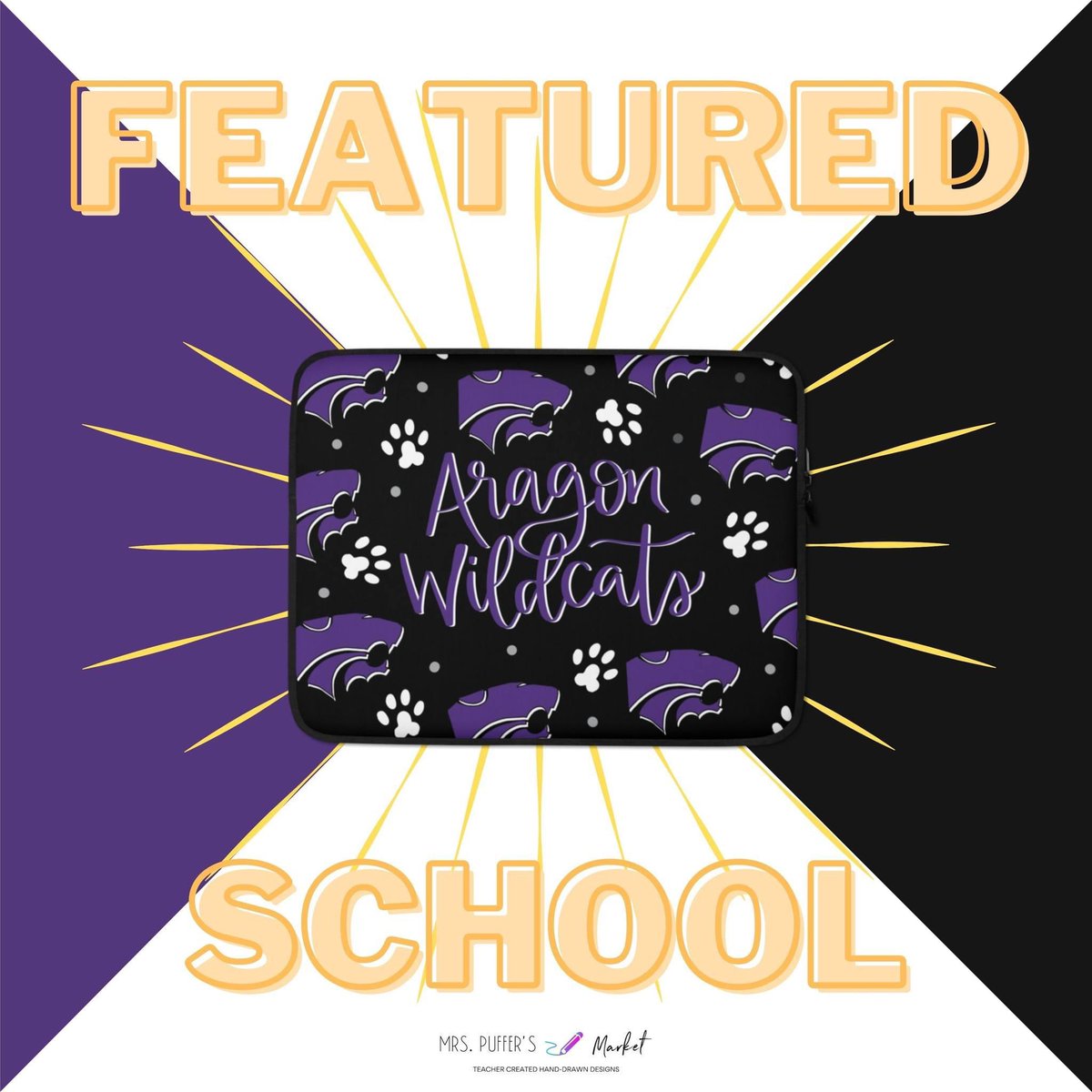 🎓 Featured School Alert! 🎓

Hey there, teachers and parents! Our second spotlight school this week is <a href="/AragonWildcats/">Aragon Middle School</a> ! 🏫 Get ready to show off your wild side with the Aragon Wildcats!

Use code ARAGON10 at checkout to score an awesome 10% off your Aragon Wildcats sleeve!